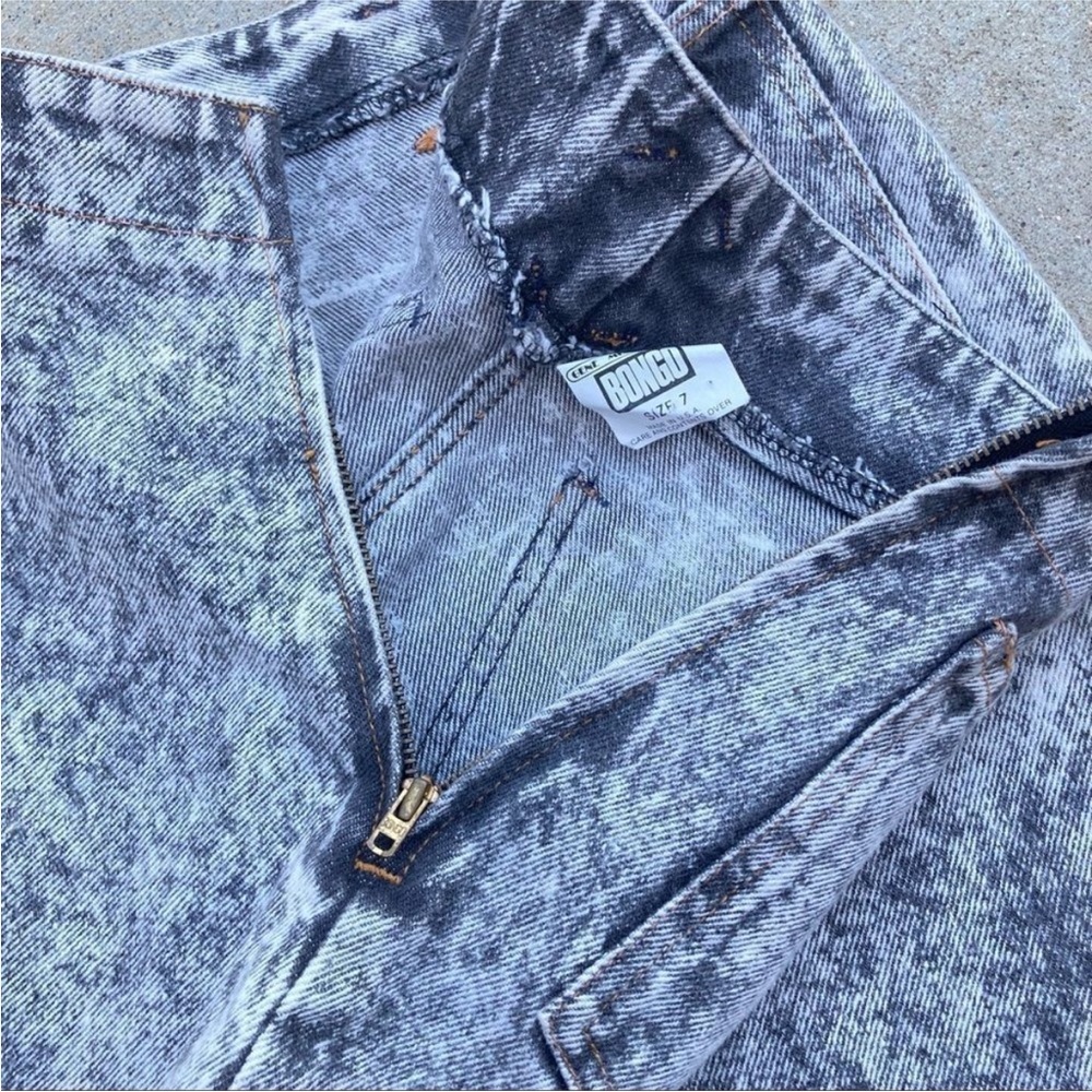 BONGO Denim Pencil Skirt in Washed Black - Picture 6 of 8